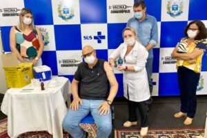 Primeiro morador de Cordeirópolis é vacinado contra Covid-19