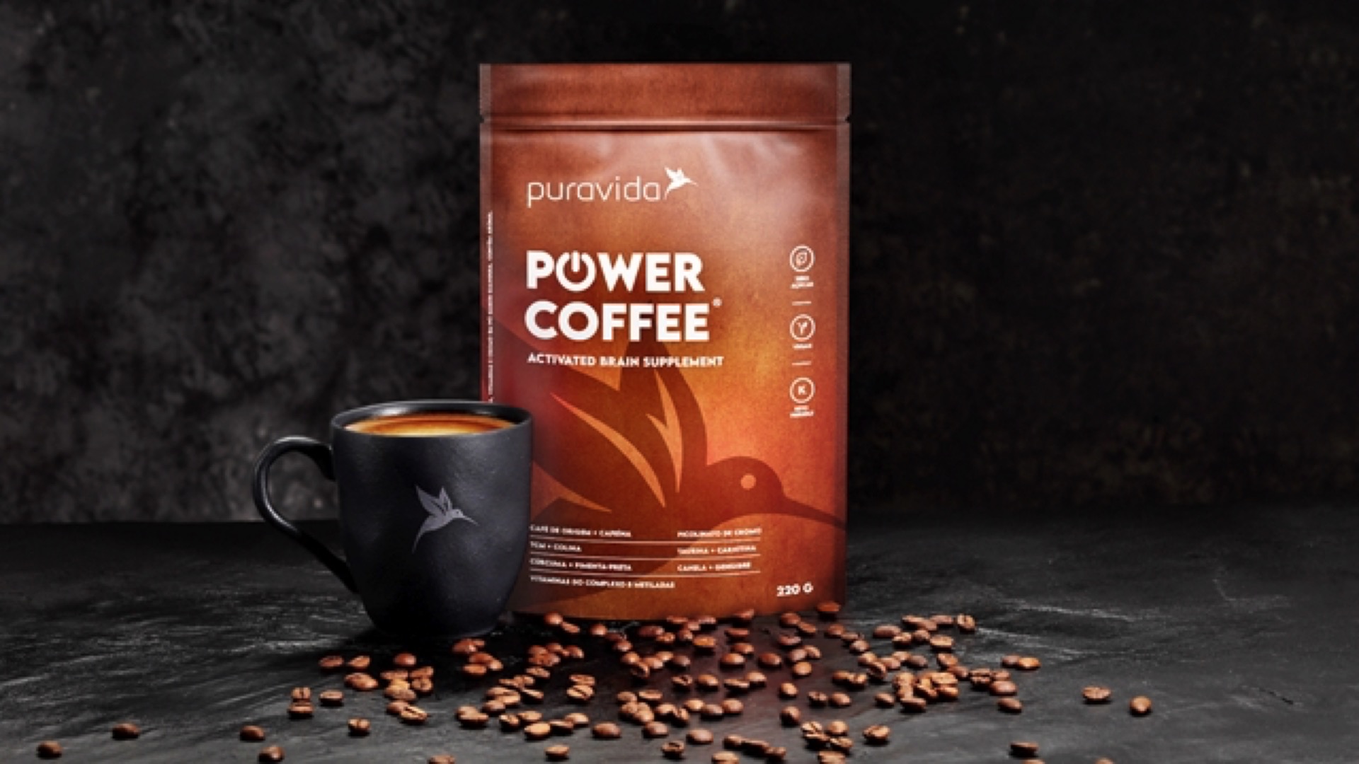 Puravida apresenta o suplemento nutricional Power Coffee