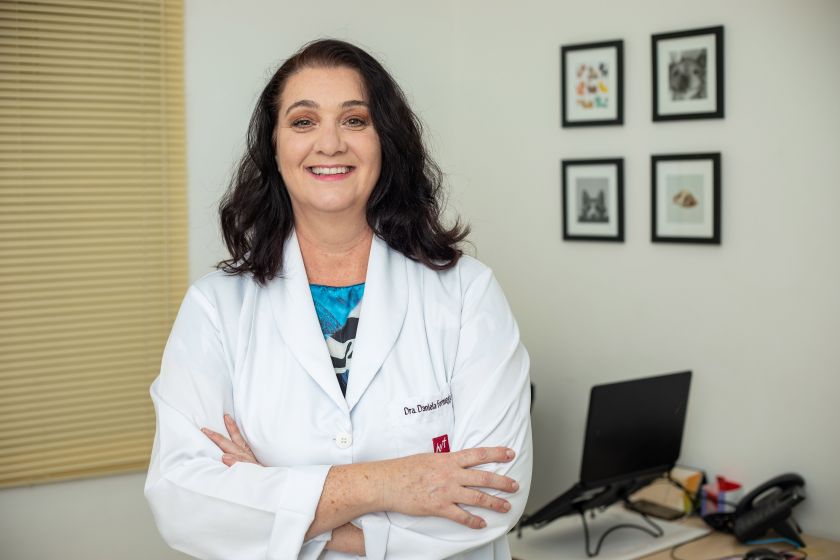 Dra. Daniela Formaggio, especializada em oncologia animal e também em felinos, do Hospital Veterinário Taquaral