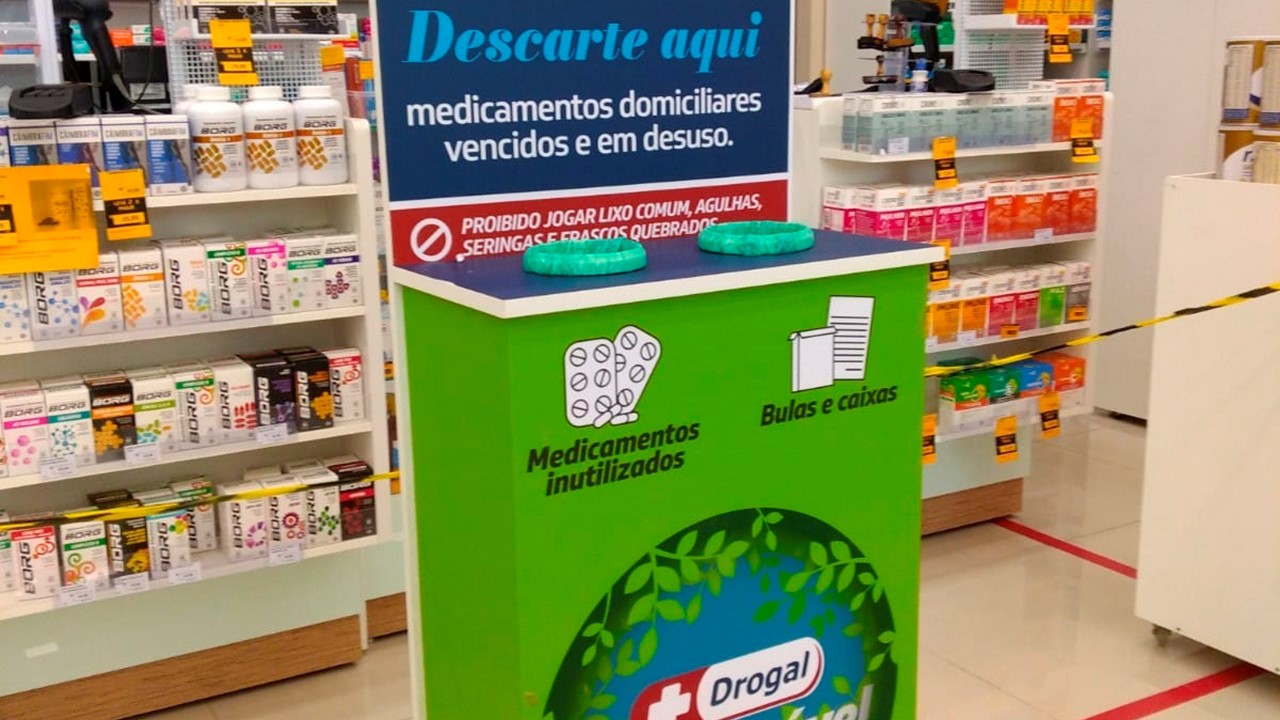 Drogal instala 90 pontos de coleta de medicamentos vencidos ou em desuso