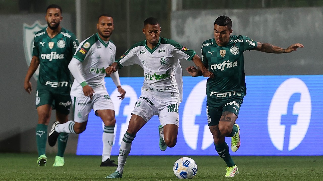 Palmeiras perde de virada para o América-MG por 2 a 1