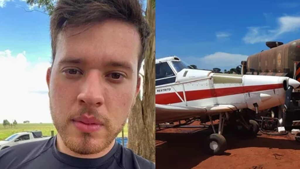 Jovem morre avião agrícola