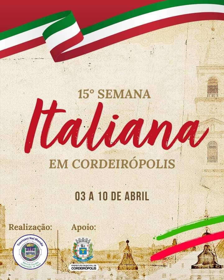Semana Italiana de Cordeirópolis Bairro do Cascalho