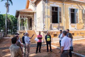 Comissão de Obras da Câmara visita obras de restauro do Palacete Tatuibi
