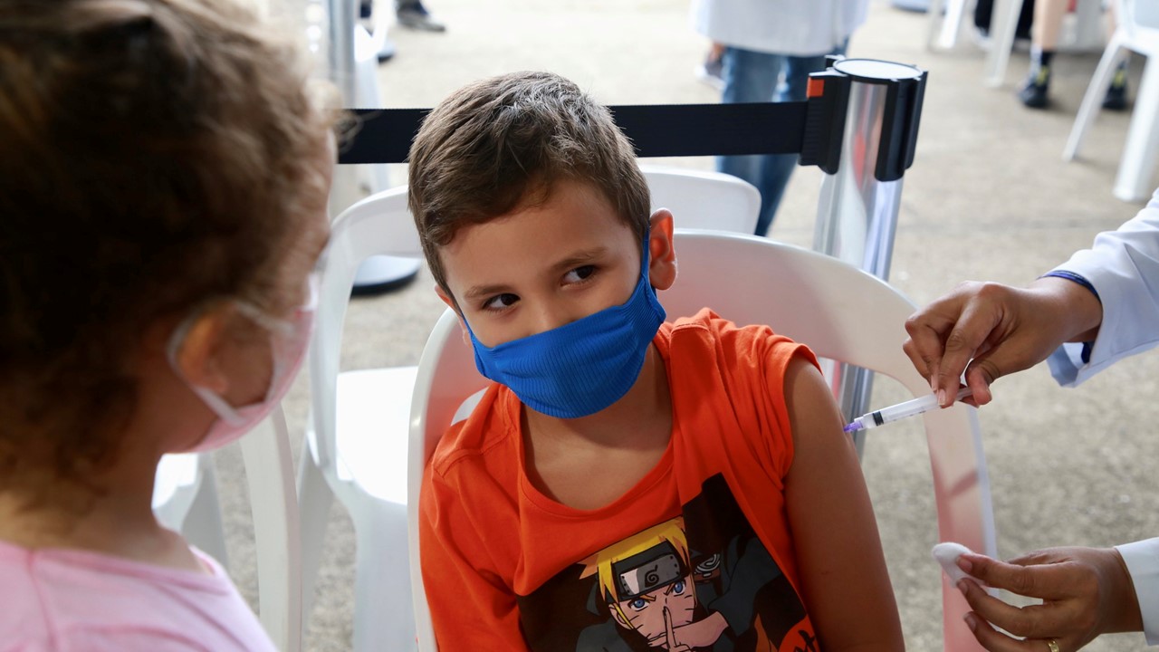 Vacinação da Covid-19 em crianças em Limeira