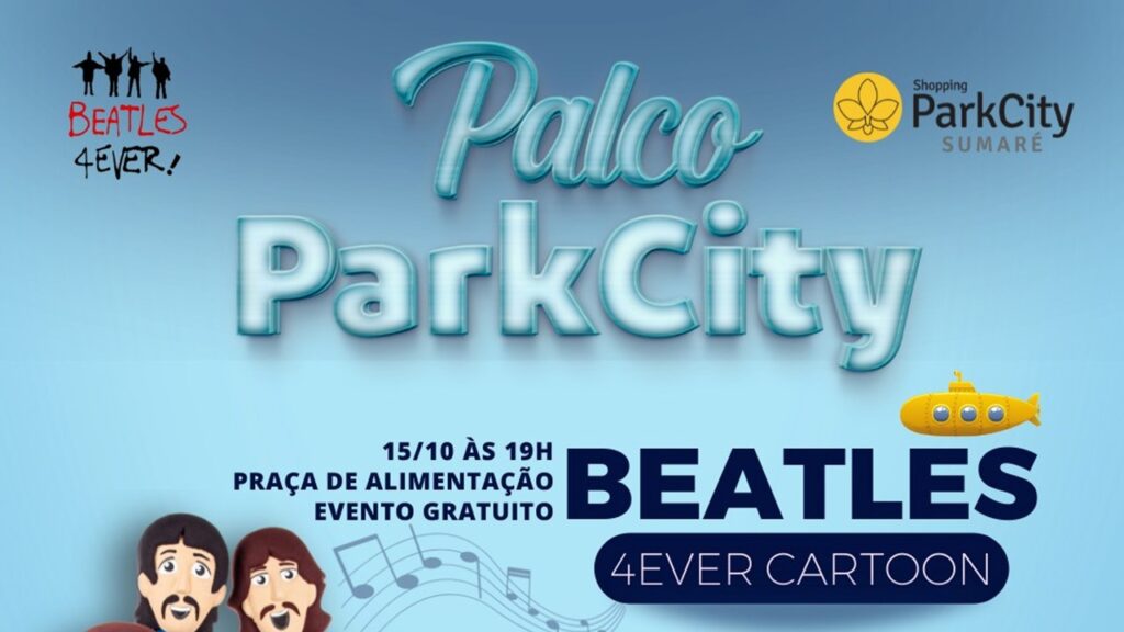 Tributo Beatles 4Ever Cartoon acontece neste sábado (15) no Shopping ParkCity Sumaré