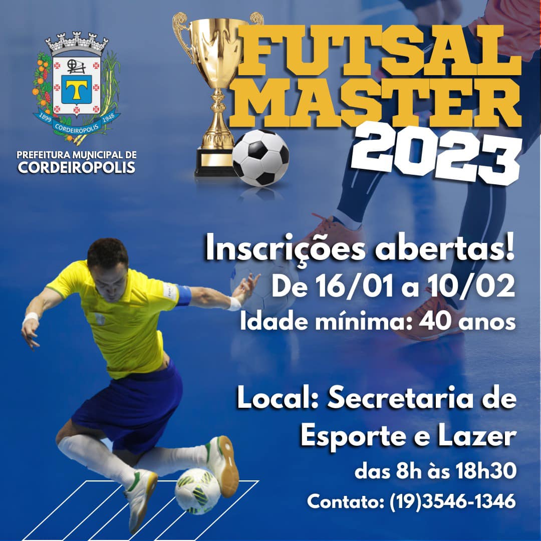 Campeonato Futsal Master Cordeirópolis 2023