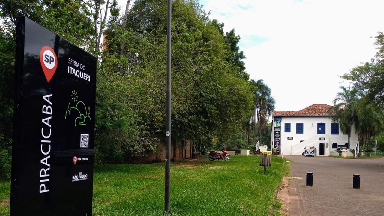 Totem na Rua do Porto disponibiliza informações da Serra do Itaqueri
