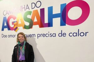 Roberta Botion marca presença no lançamento da Campanha do Agasalho 2023 em São Paulo