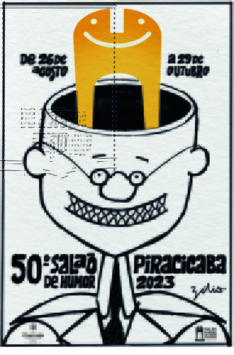 Salão Internacional de Humor de Piracicaba 2023 Cartaz oficial da edição 2023 é assinado por Zélio