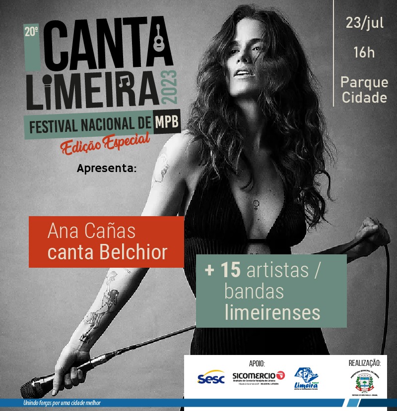 Ana Cañas no Festival Canta Limeira