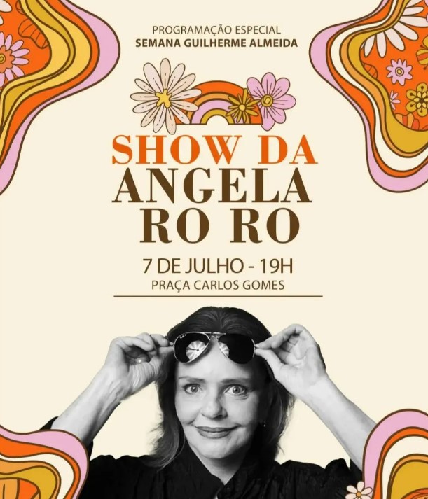 Angela Ro Ro na Praça Carlos Gomes em Campinas