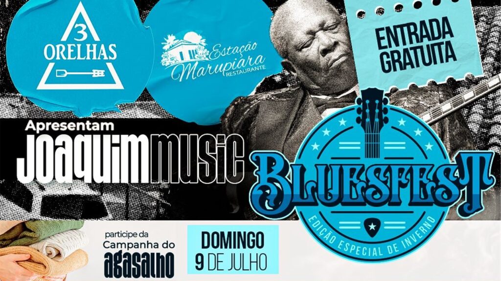 Joaquim Egídio celebra o blues em festival no domingo, 9 de julho Joaquim Music Blues Fest