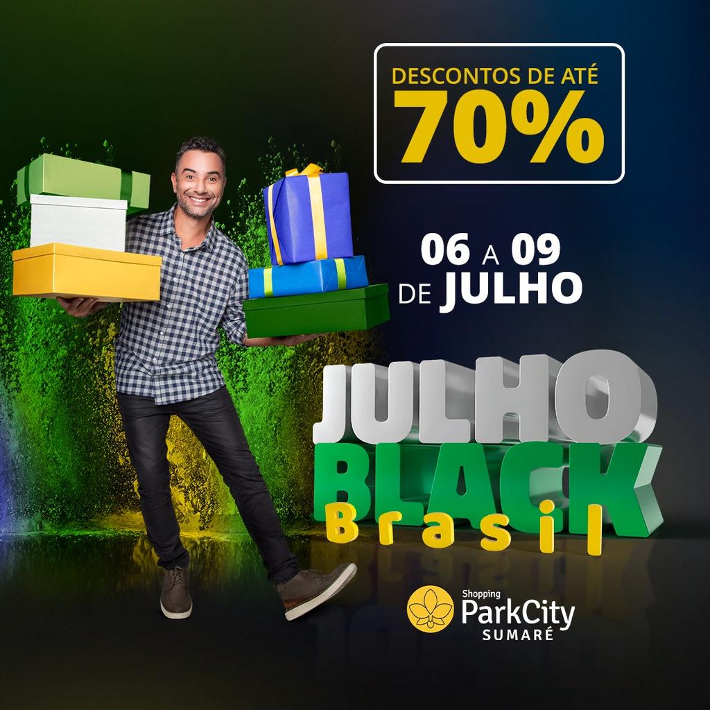 Julho Black Brasil promete descontos imperdíveis no Shopping ParkCity Sumaré