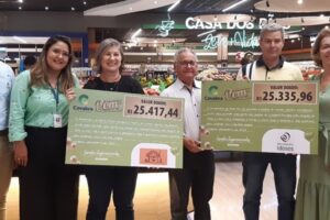 Covabra Supermercados doa R$ 32,2 mil para instituições de Vinhedo