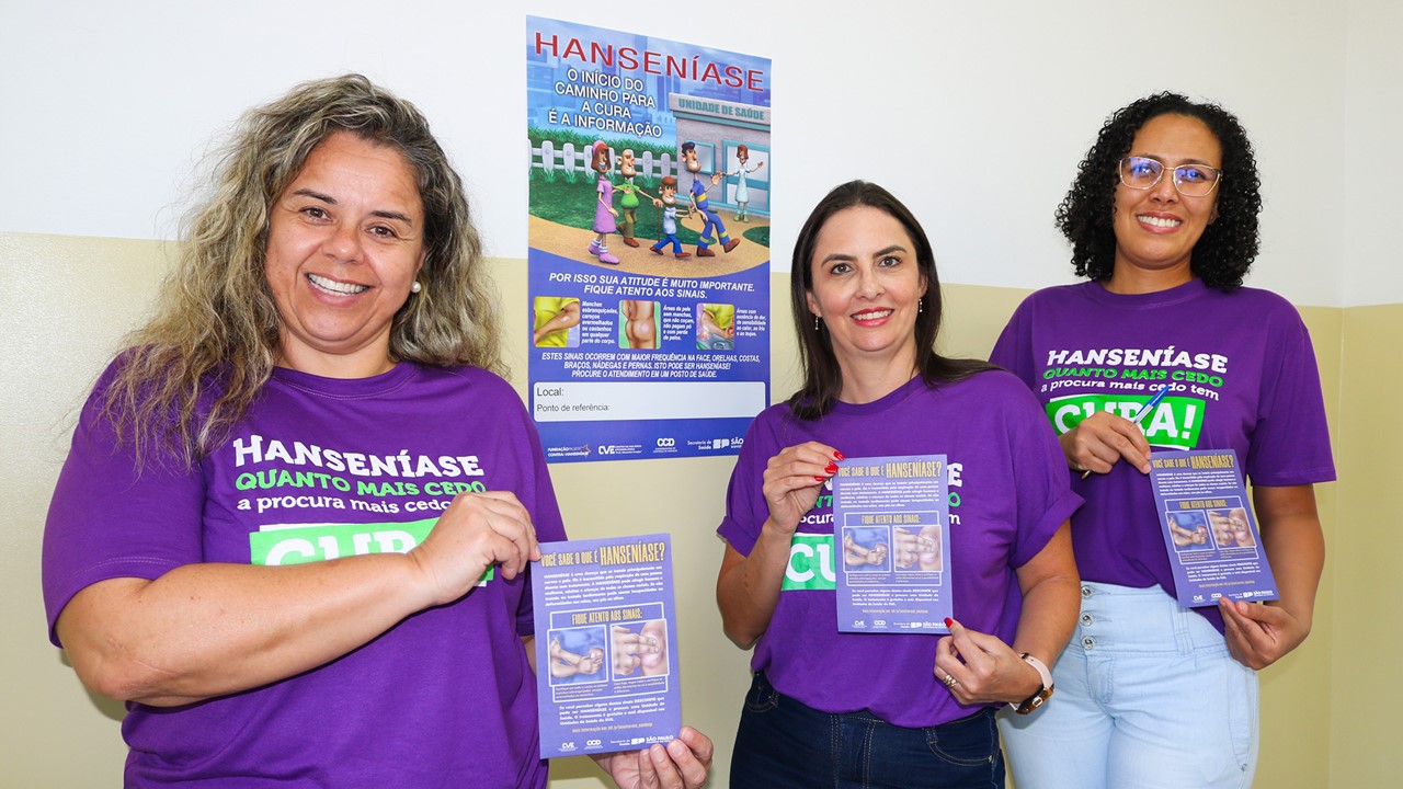 Saúde de Piracicaba realiza campanha Janeiro Roxo para a prevenção da hanseníase