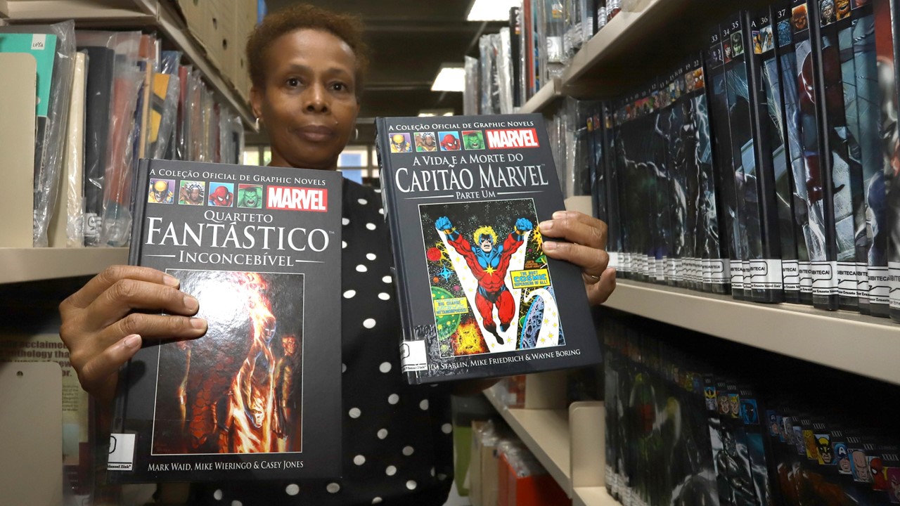 Setor de livros infantis da Biblioteca Ernesto Zink estimula a leitura nas férias escolares