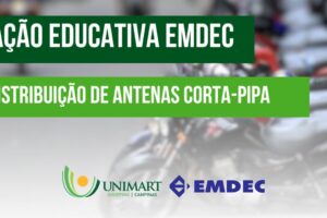 Distribuição de antenas corta-pipa gratuitas no Unimart Shopping em Campinas