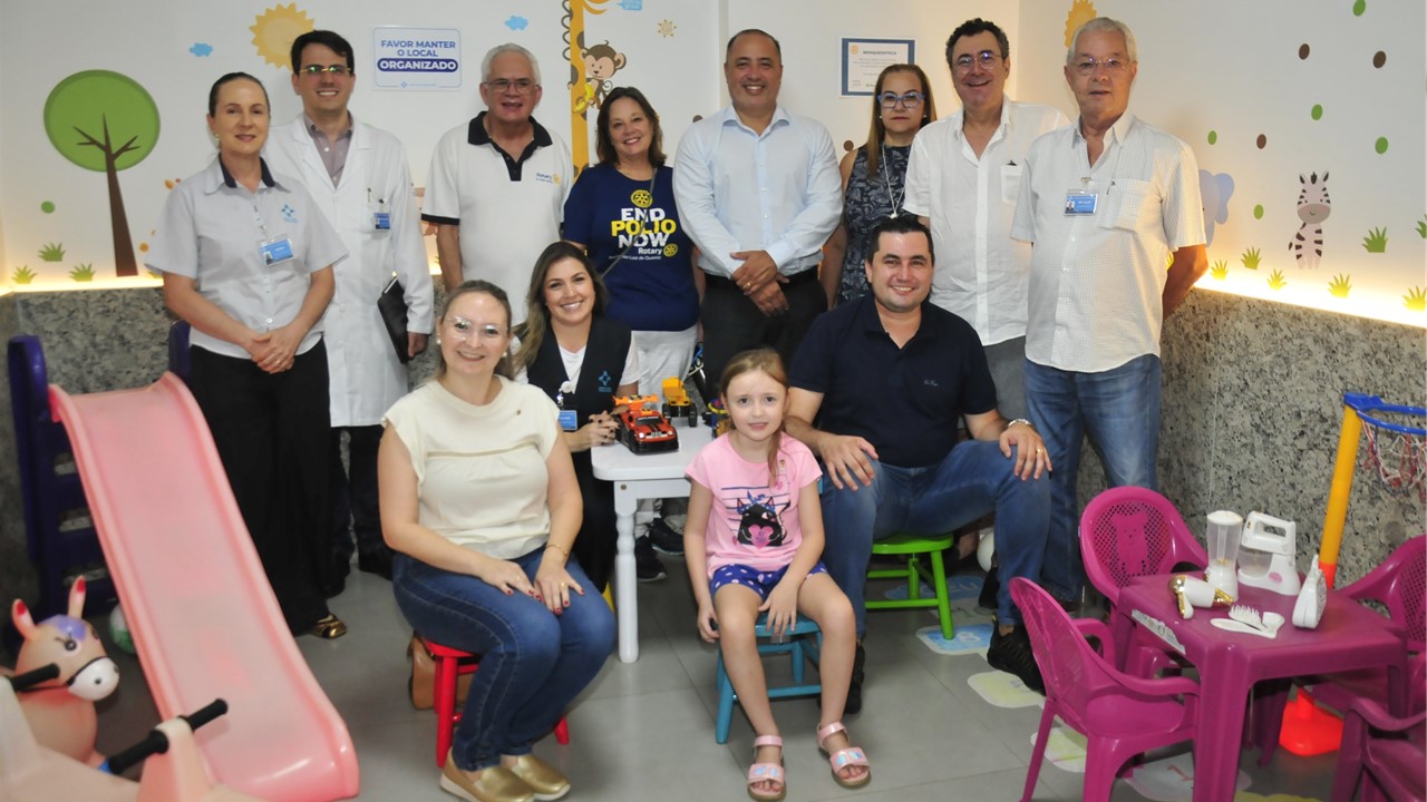 Rotary se une a parceiros para revitalizar Brinquedoteca na Santa Casa
