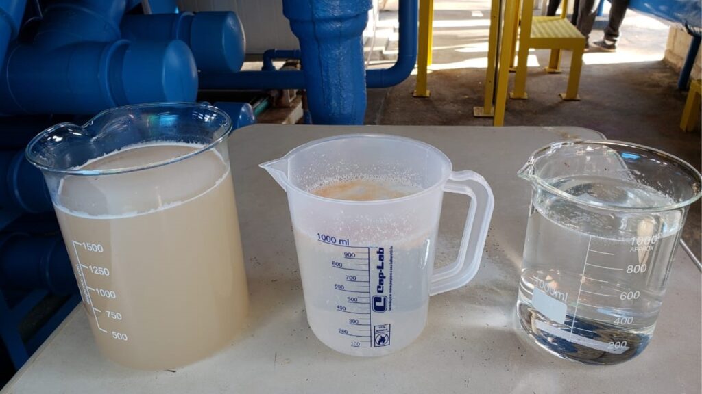 Sistema de tratamento da água por flotação, adotado pela Marajoara, assegura eficiência em purificação superior a 90%